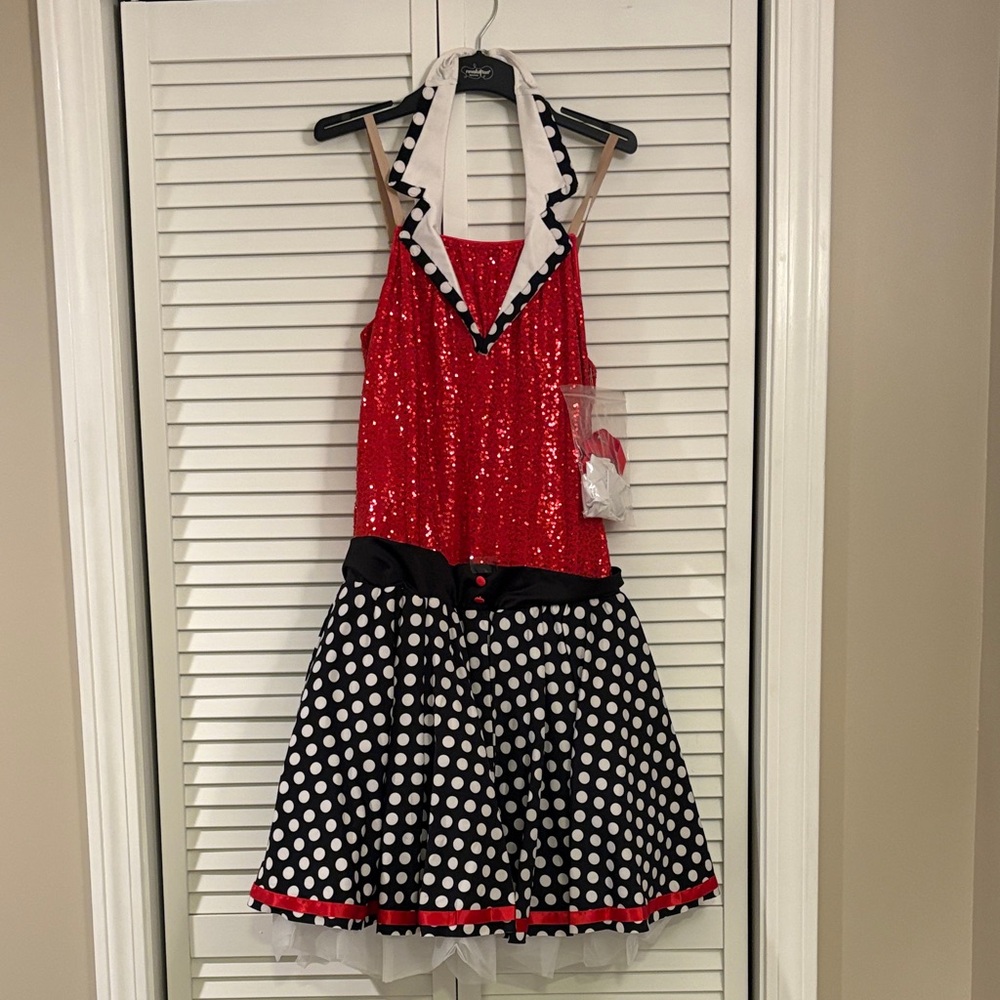 Dance Costume Revolution RC19722 Red X- Large Adult Child Jazz Sequin Tap